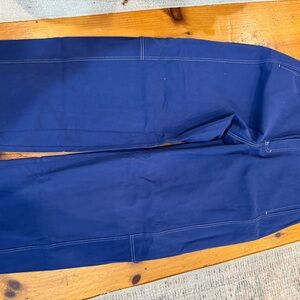 Maeve Navy Wide-Leg Pants